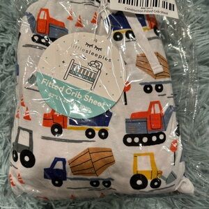 NEW Little Sleepies Construction Crib Sheet